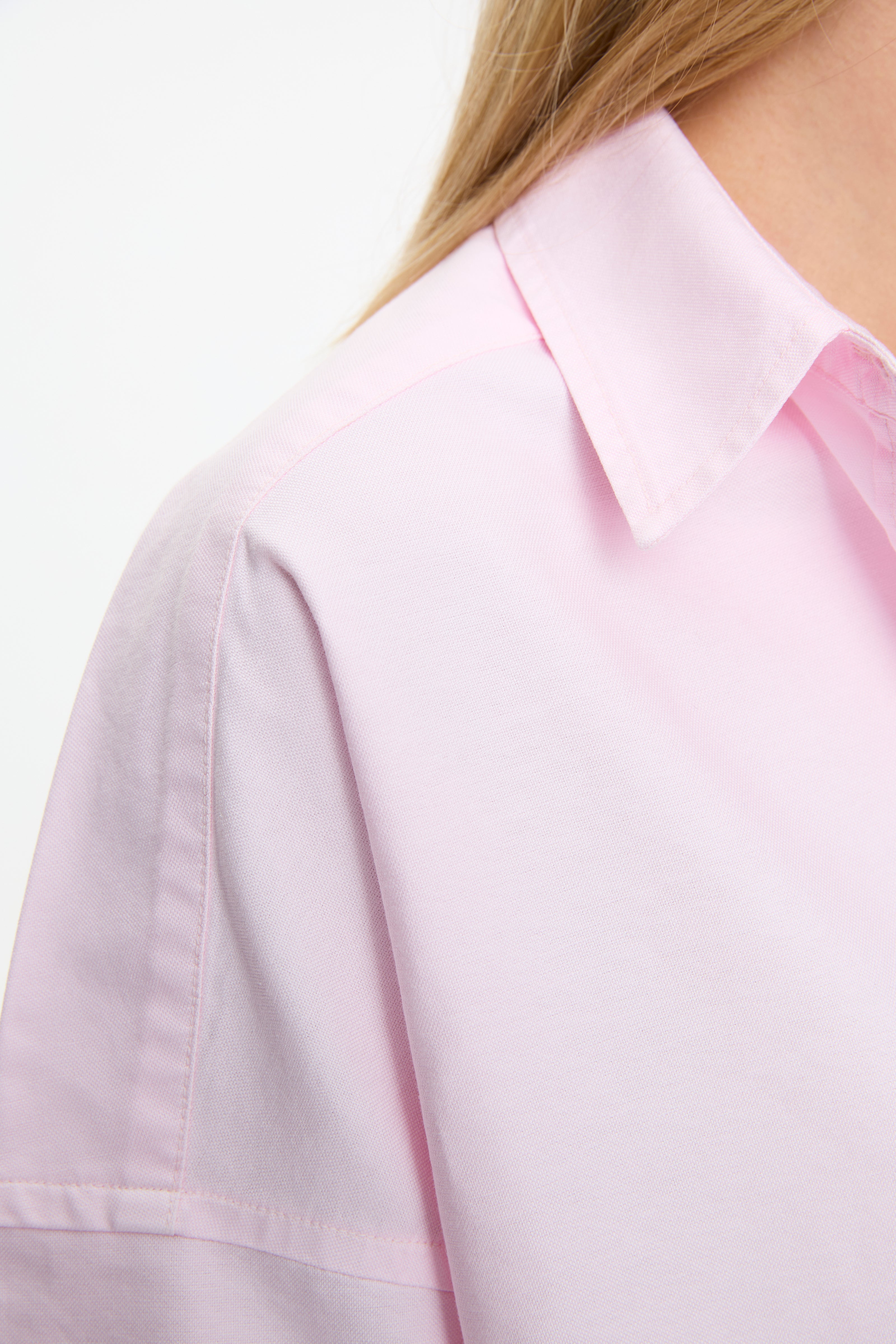 Mara Oversized Long Sleeve Shirt - Candy Floss