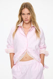 Mara Oversized Long Sleeve Shirt - Candy Floss