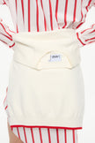 Chiara Long Sleeve Midi Dress - Stripes  Ultra Red/Sangria/White Stripe