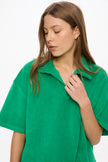 Lido Terry Half Sleeve Polo - Light Verde