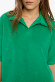 Lido Terry Half Sleeve Polo - Light Verde