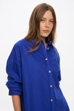 Mara Long Sleeve Shirt - Pinpoint - Indigo