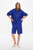 Mara Long Sleeve Shirt - Pinpoint - Indigo
