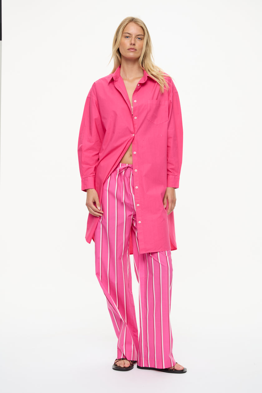 Chiara Long Sleeve Midi Dress bougainvillea