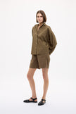 Chiara Long Sleeve Shirt Classic - Dark Olive