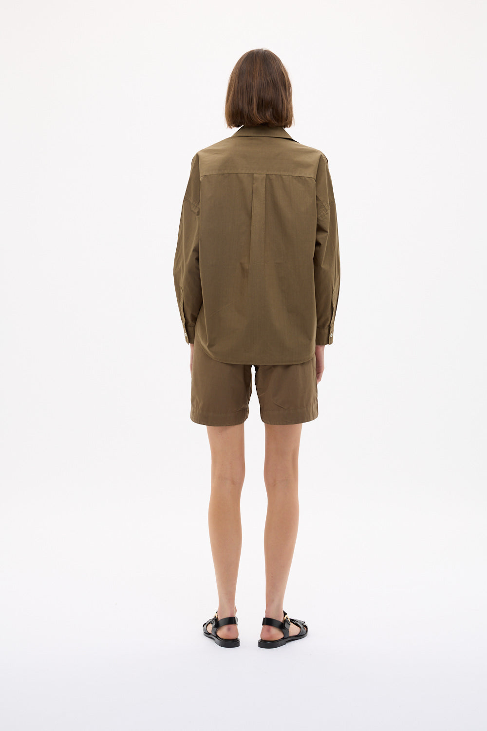 Chiara Long Sleeve Shirt Classic - Dark Olive