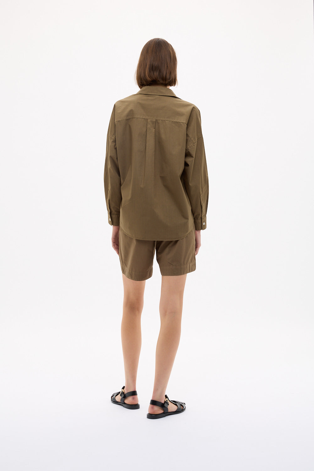 Chiara Long Sleeve Shirt Classic - Dark Olive
