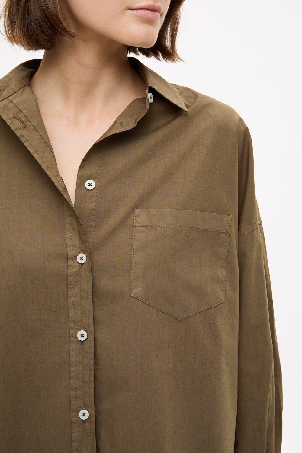 Chiara Mid Length Shorts - Dark Olive