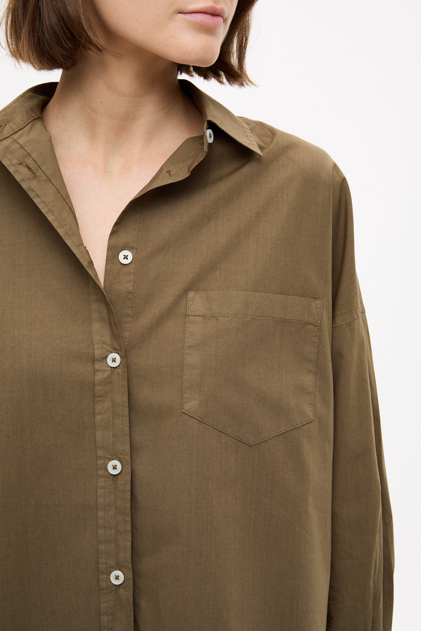 Chiara Mid Length Shorts - Dark Olive