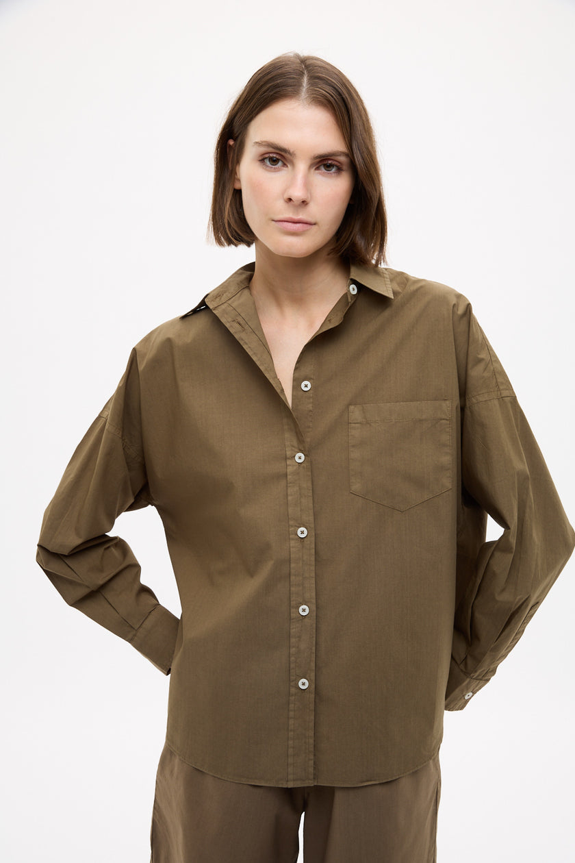 Chiara Mid Length Shorts - Dark Olive