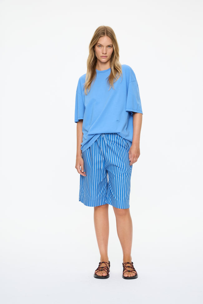 Mara Drawstring Shorts - Ink Blue/Sky/Navy/Natural