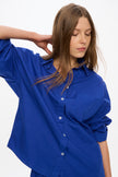 Chiara Long Sleeve Shirt - Classic  - Indigo