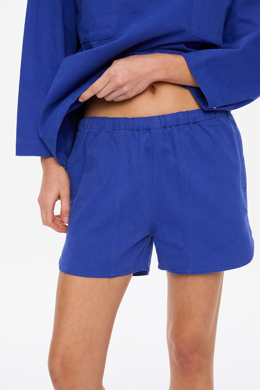 Carla - Twill Shorts - Indigo
