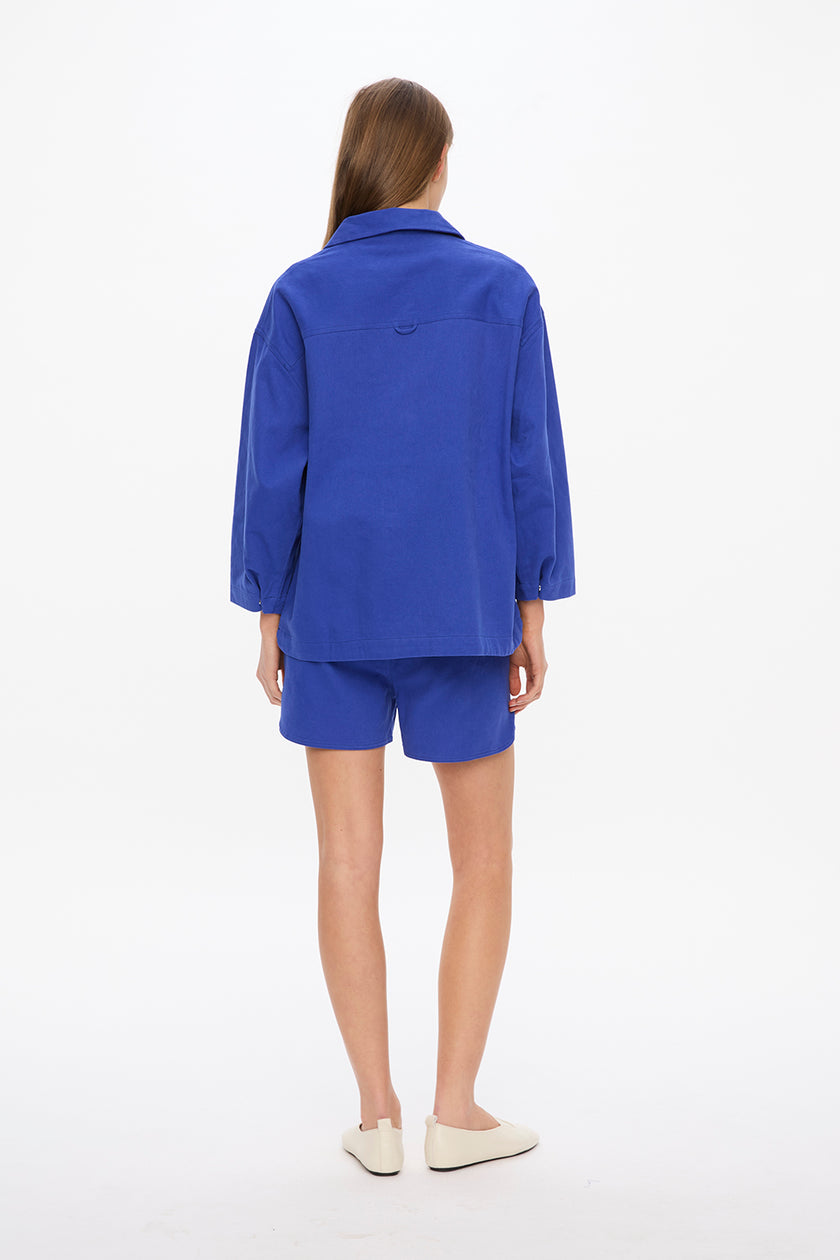 Carla - Twill Shorts - Indigo