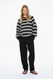 WR Track Top - Black + White stripes