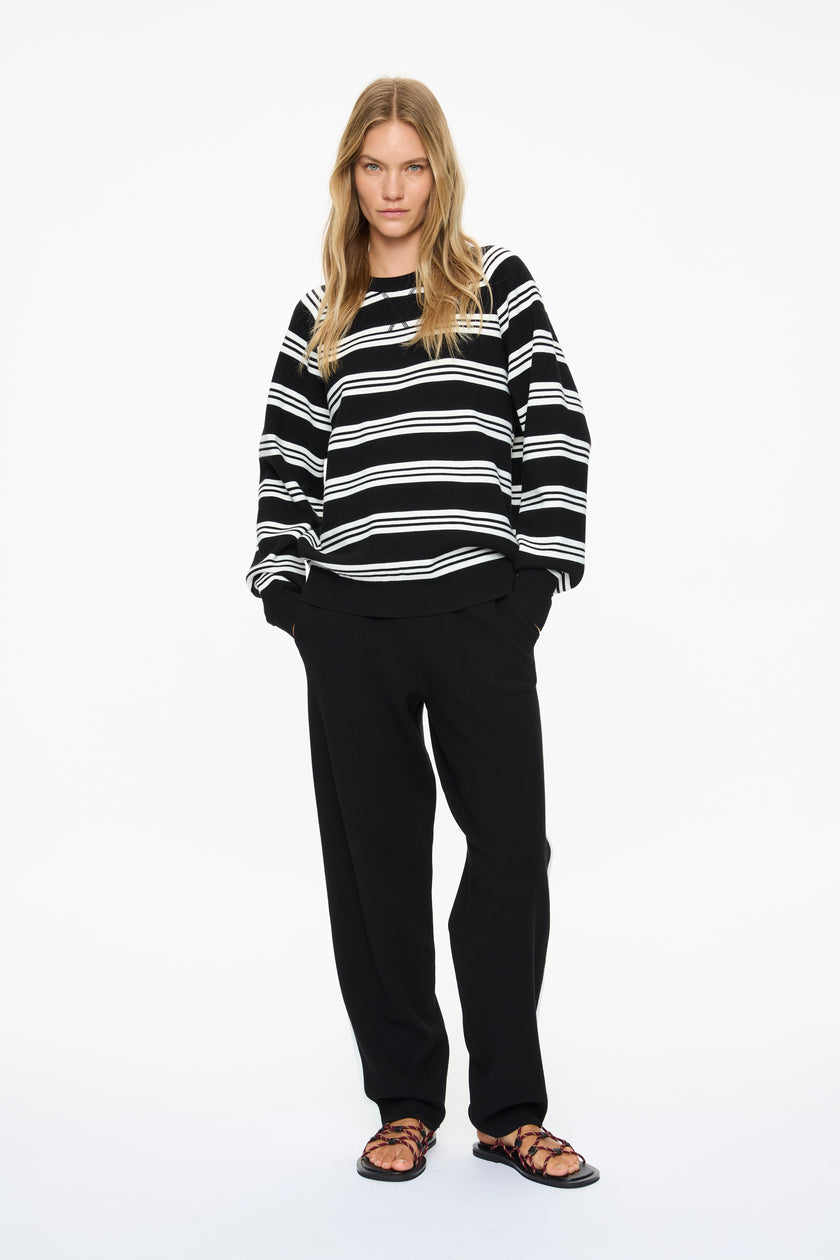 WR Track Top - Black + White stripes