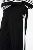 WR Track Pant - Black + White Stripe