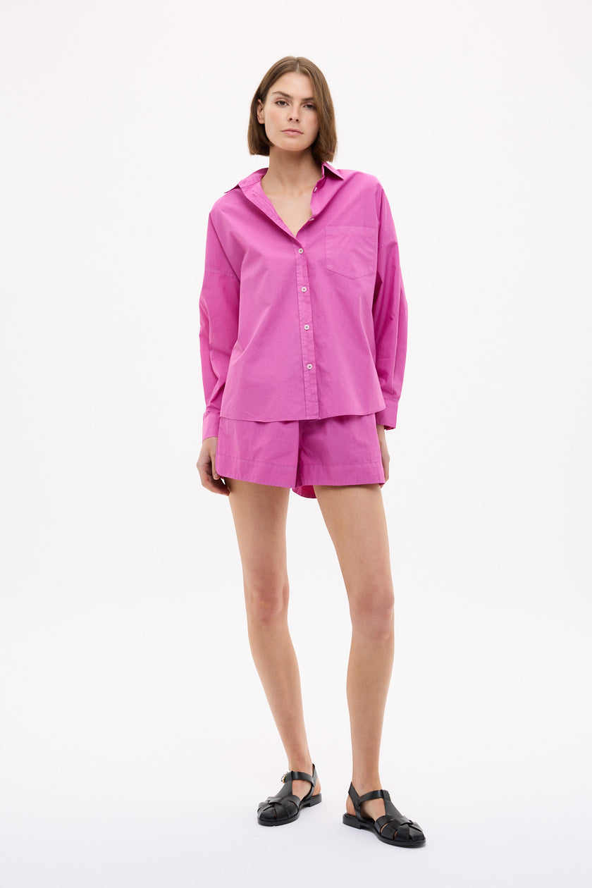 Chiara Long Sleeve Shirt Classic - Fuchsia