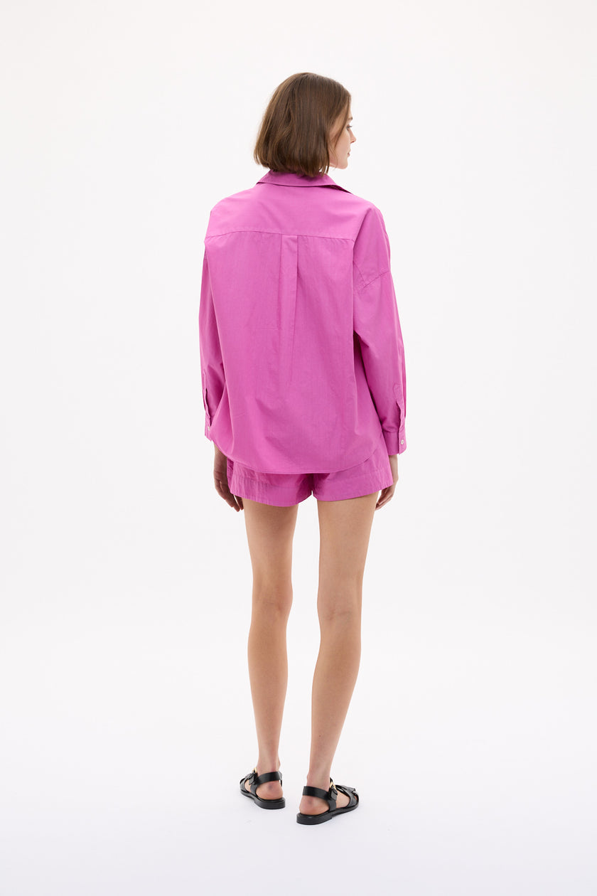 Chiara Long Sleeve Shirt Classic - Fuchsia