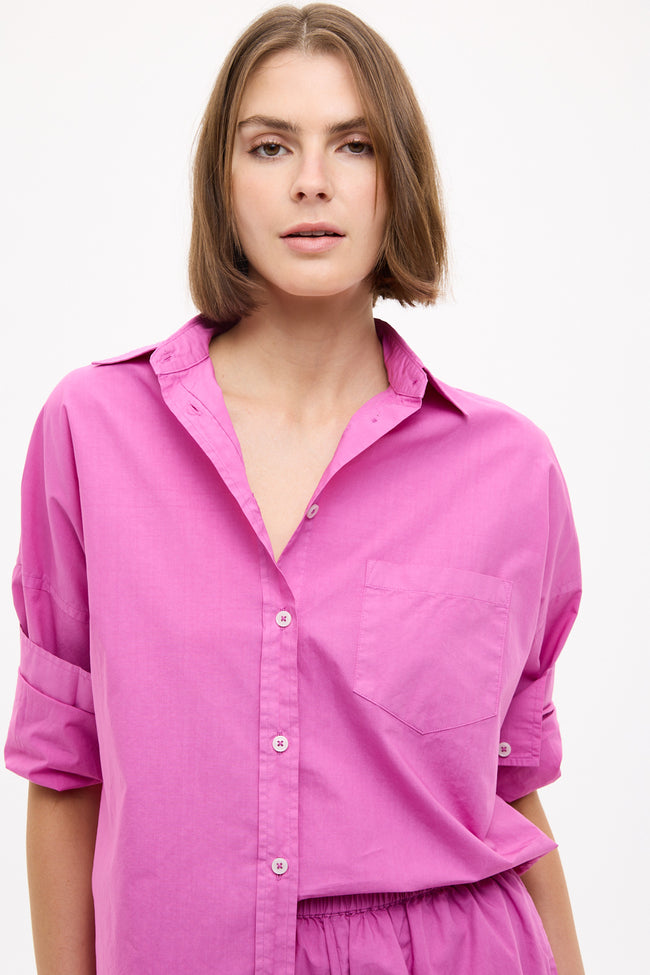Chiara Long Sleeve Shirt Classic - Fuchsia