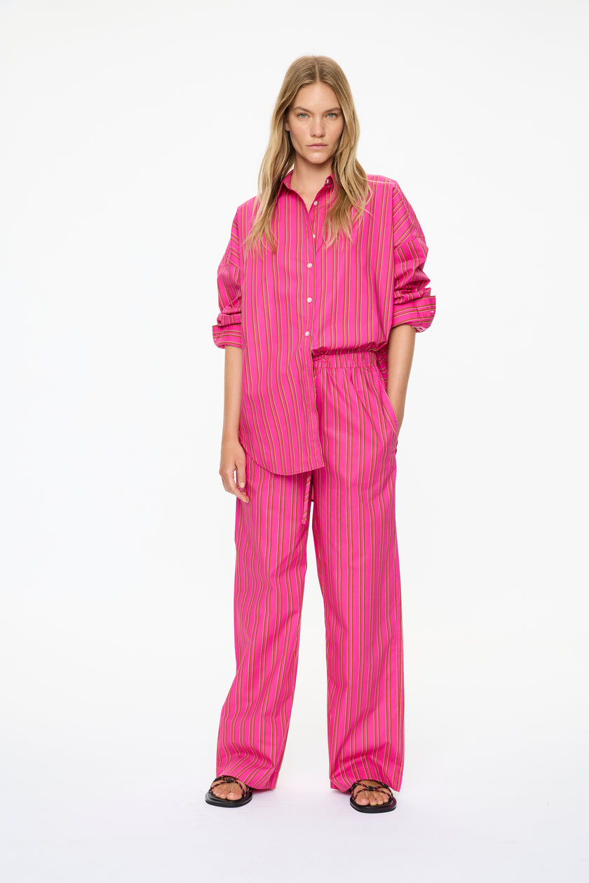 Cala Drawstring Pant - Bougainvillea/Biscotti/Natural