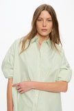 Mara Long Sleeve Shirt - Pinpoint - Mint