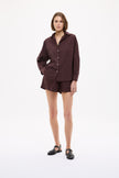 Chiara Long Sleeve Shirt Classic - Chocolate