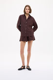 Chiara Long Sleeve Shirt Classic - Chocolate