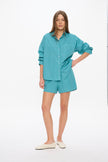 Chiara Long Sleeve Shirt - Classic  - Teal