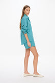 Chiara Long Sleeve Shirt - Classic  - Teal