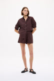 Chiara Long Sleeve Shirt Classic - Chocolate