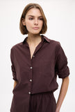 Chiara Long Sleeve Shirt Classic - Chocolate