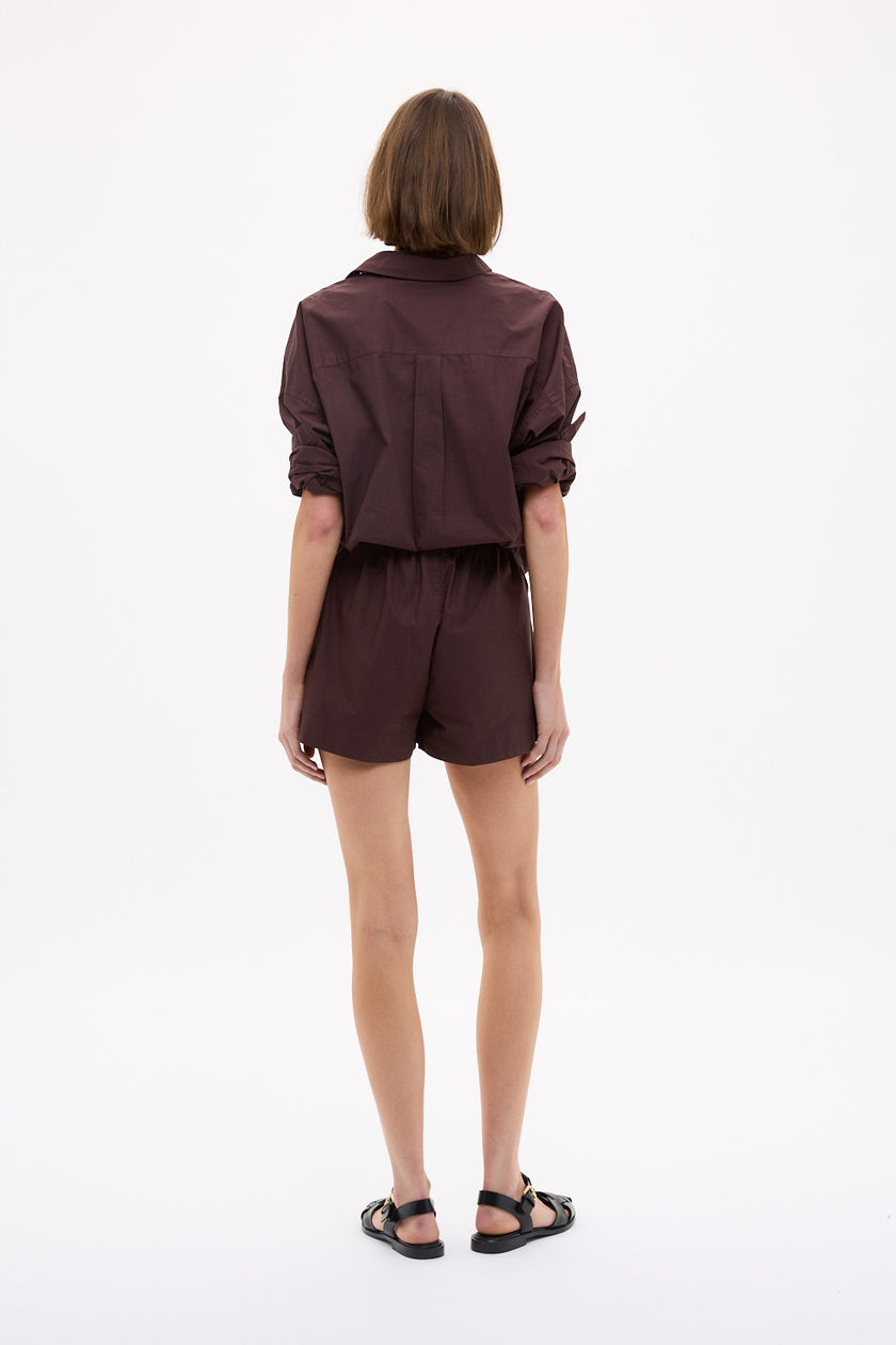 Chiara Long Sleeve Shirt Classic - Chocolate