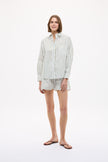 Chiara Shorts - Classic Stripe - Natural/Dark Olive/ Sunny Lime