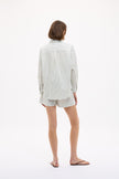 Chiara Shorts - Classic Stripe - Natural/Dark Olive/ Sunny Lime
