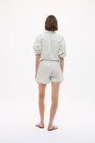 Chiara Shorts - Classic Stripe - Natural/Dark Olive/ Sunny Lime