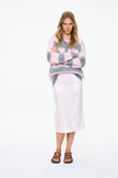 Dakota Polo Knit - Candy Floss/Grey Marle/ Natural