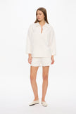 Carla - Oversized Pop-Over - White