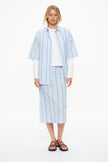 Chiara Pencil Skirt Sky/Sangria/White Stripe