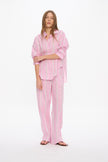 Mara Drawstring Pants - Bubble Gum/White/Teal/Olive