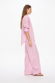 Mara Drawstring Pants - Bubble Gum/White/Teal/Olive