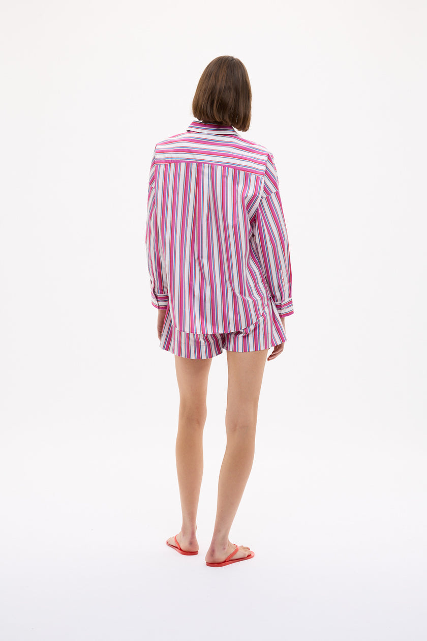 Chiara Shorts Multi Stripe - Fuchsia Multistripe