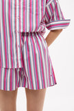Chiara Shorts Multi Stripe - Fuchsia Multistripe