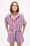 Chiara Shorts Multi Stripe - Fuchsia Multistripe