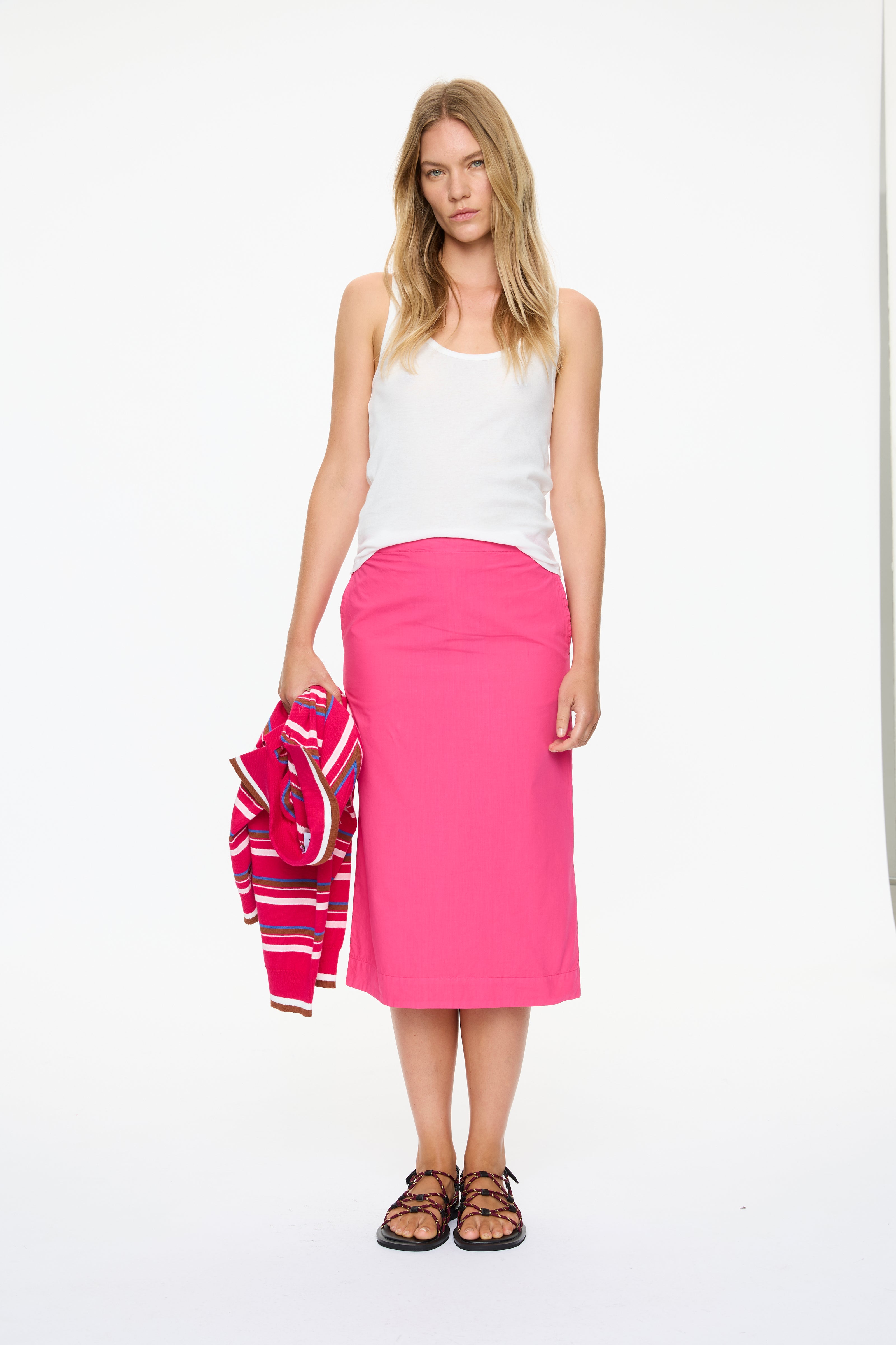 Chiara Pencil Skirt - Bougainvillea
