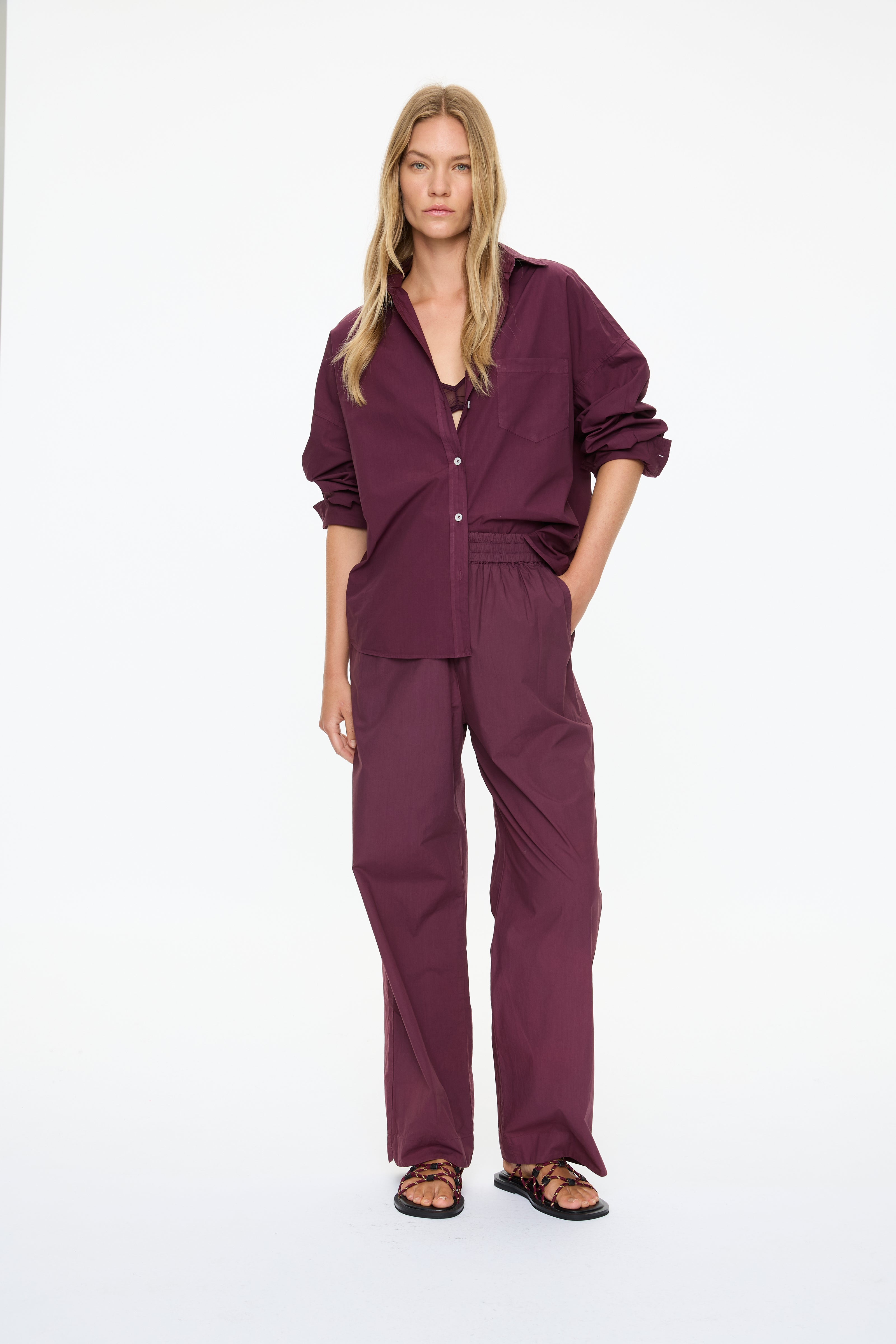 Bahia Pants - Cherry