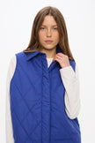 Noa Quilted Vest - Indigo