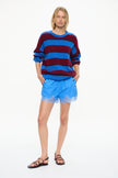 Lumi Lace Trim Shorts Ink Blue