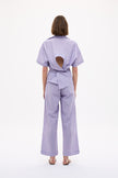 Bahia Pants Stripe - Pastel Lilac/Fig/Natural