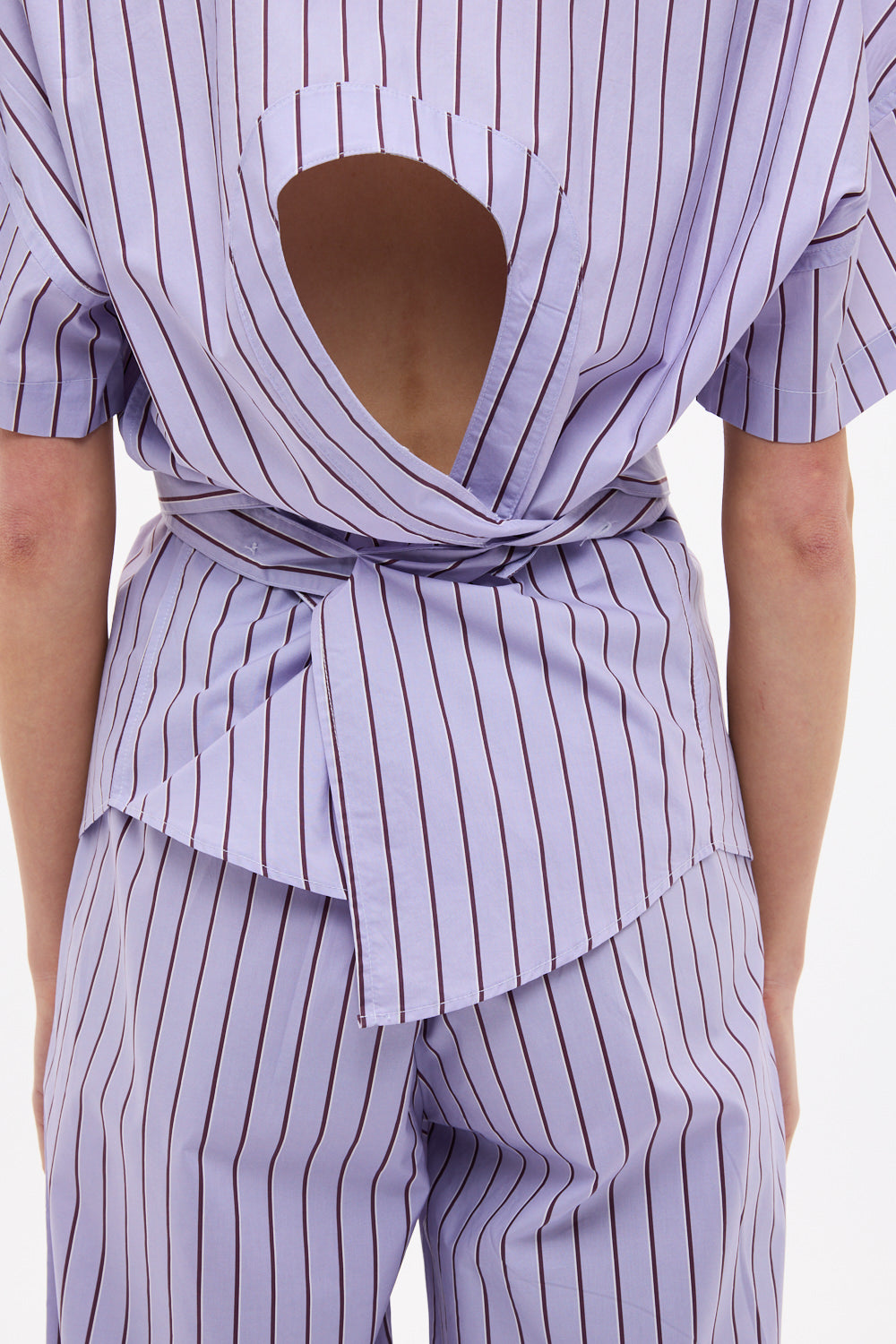 Bahia Pants Stripe - Pastel Lilac/Fig/Natural